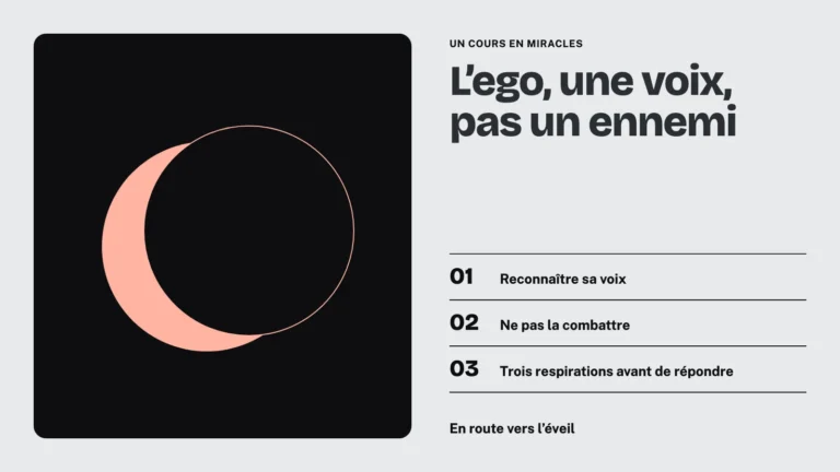 Une éclipse : l'ego masque la lumière sans l'éteindre, selon Un cours en miracles